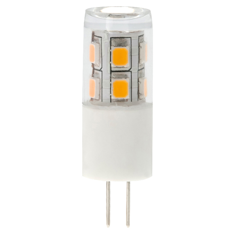 12V AC/DC, Back-Pin Tower T3 JC G4 LED Bulb, 1.5 Watts, 15W Equivalent, 5-Pack 12V AC/DC, Back-Pin Tower T3 JC G4 LED Bulb, 1.5 Watts, 15W Equivalent, 5-Pack